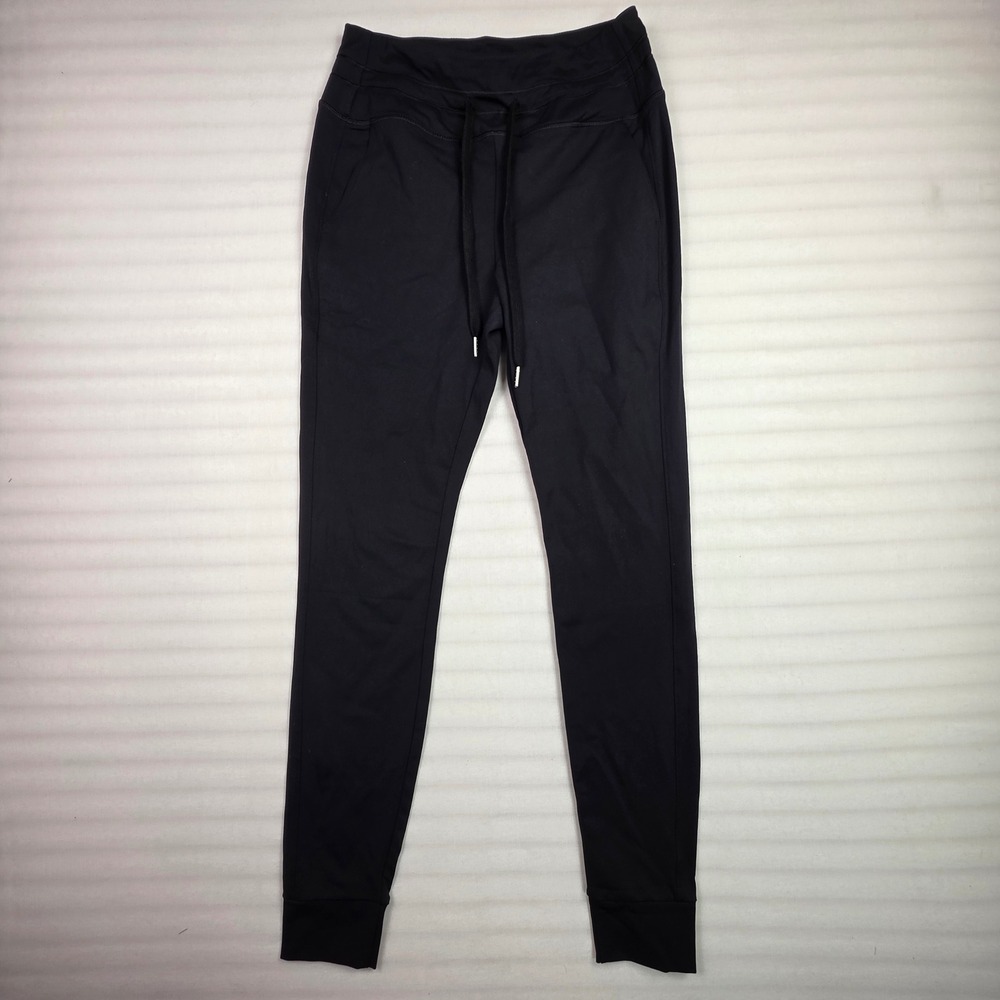 Halara Womens Black High Waisted Drawstring Joggers Pockets Size M